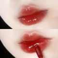 6 color lip glaze, cute little bear, mirror gloss, jelly lips with sparkling light dew water, long-lasting stain resistant trans.