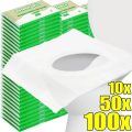 Biodegradable Disposable Toilet Seat Cover Portable Travel Camping Hotel Bathroom Soluble Water Toilet Pad Eco-Friendly.