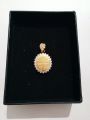 925 Sterling Silver Four Qul Locket – Gold Plated with Stone Work. 