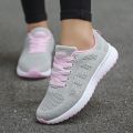 Women Casual Shoes Fashion Breathable Walking Mesh FlatShoesSneakers White Female Footwear. 