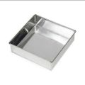 Cake Baking Pan Square Shape Baking Mould, Silver 7x7 inches. 