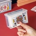 1/3pcs Playing Card Box, Clear Deck Case, Two Poker Images Can Be Placed (NO Cards) Christmas, Halloween, Thanksgiving Gift Part. 