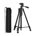 TechDepot 3366 5-Feet Adjustable Aluminum Tripod Stand with Handle, 1.5kg Load Capacity, Free Mobile Holder & Carrying Bag – New Heavy Duty Camera Tripod for YouTube & Vlogging. 