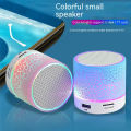 MP3 Player Wireless Mini Bluetooth Speaker with Rechargeable Battery, LED Light, SD Card, FM Radio, USB Support, Multi-Color Options. 