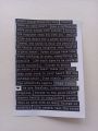 Black writing Uncut Mini sticker sheet - A6 size. 