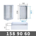 IP67 Plastic Transparent Box Waterproof Enclosure Electronic Project Outdoor Instrument Electrical Project Box Junction Housing.
