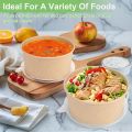 25Oz/750Ml 25/50 Pack Paper Bowls with Lids, Disposable Soup Bowls, Food Containers Lunch Box, Salad Bowls, Meal Prep Bowls.