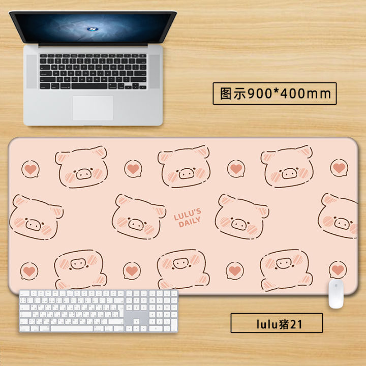 Cartoon%20Pink%20Cute%20Pig%20Large%20Mouse%20Pad%20-%20XXL%20Kawaii%20Desk%20Mat%20for%20Girls,%20Creative%20Non-Slip%20Keyboard%20Surface%20for%20Gaming%20&%20Office%20-%20Image%204