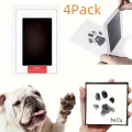 4Pack Pet Pawprint Ink Pad For Dogs & Cats, Pet Footprint Pad For Memorizing Memorial Supplies. 