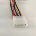IDE Molex 4 Pin to 2x SATA Power Cable Serial ATA Y Splitter Hard Drive Dual Extension Cord Adapter Connector for PC Hardware.