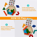 Wooden Tangram Jigsaw DIY Puzzle Kids Learning Educational Toys for Children Thinking Training Wood Toy Puzzles Montessori Games. 