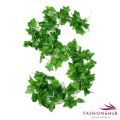 Natural-Looking Artificial Garland Green Leaf Bail: Perfect for Home, Office, Parties, and Weddings - 7 ft to 7.5 ft Length. 
