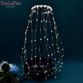 Bridal New Hair Accessories Handmade Pearl Headgear Tassel Comb Wave Headband Wreath Wedding Hair Comb Accessories. 