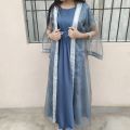 Umbrella frock cutting design/upper layer frock stitched dress/frill frock (Customized). 