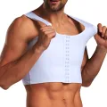 Men's Chest Vest Sweat Chest Bandage Tight-fitting Underwear Body Shaper Corset Support Belt Chest Compression Correct Posture. 