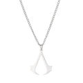 Stainless Steel Assassin Syndicate Creed Pendant Game Movie Anime Cosplay Necklace .