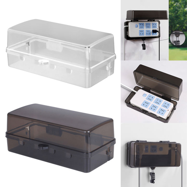 Waterproof Cable Management Box Lockable Weatherproof RainProof Plug