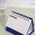 2025 Simple Style English Mini Desk Calendar Desktop Display Portable Calendar Desktop Decoration Handmade Diary. 