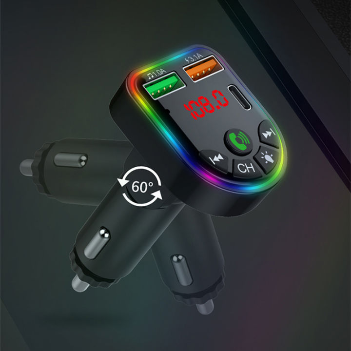 Car%20Bluetooth%20Adapter%20Type-C%20Dual%20USB%20Car%20Charger%20MP3%20Music%20Player%205.3%20FM%20Transmitter%20Handsfree%20Calling%20Audio%20Car%20Adapter%20-%20Image%204
