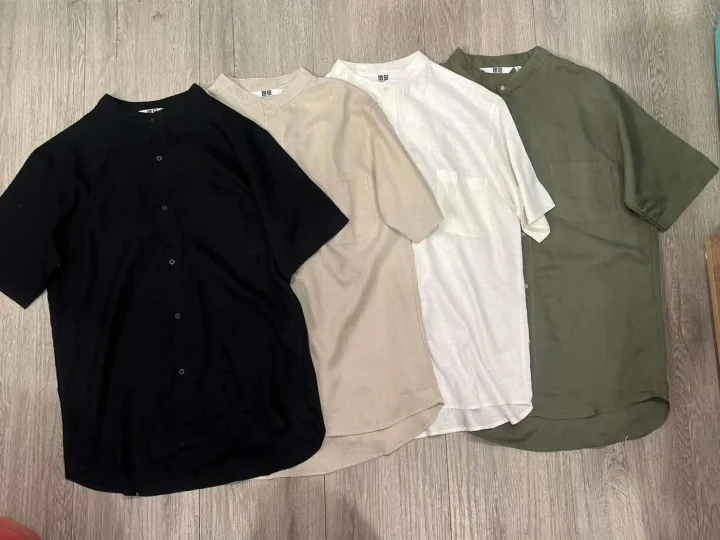 Uniqlo%20Men%20Chinese%20Collar%20Linen%20%F0%9F%92%AF%20%20%20The%20Fabric%20Is%20Very%20Good,%20Beautiful%20Shape,%20Front%20Buttons,%20Has%20a%20Pocket%20on%20One%20Side%20of%20the%20Chest.%20This%20Model%20Looks%20Great%20on%20Anyone%20Who%20Wears%20It.%20-%20Image%204