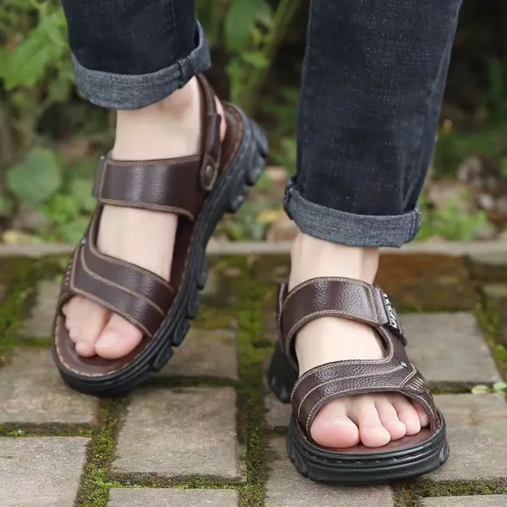 100%25%20Soft%20Sole%20Men's%20Sandals%20-%20Summer%20Waterproof%20Anti-Slip%20Beach%20Shoes,%20Thick%20Cushioned%20Premium%20Slides%20Durable%20Comfortable%20-%20Image%206