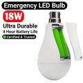 18W Emergency Rechargeable Light Bulbs With 2 Rechargable Battery Packs. 