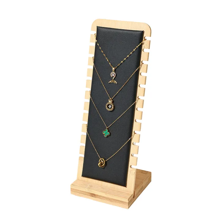 Bamboo%20and%20Wood%20Detachable%20Necklace%20Display%20Rack,%20Clavicle%20Chain%20Jewelry%20Hanging%20Rack,%20Necklace%20Display%20Shooting,%20-%20Image%204