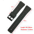 12 14 16 18 20 22mm Silicone Watch Strap for Casio W800H SGW400 F91W F84 F105/108 A158/168 AE1200/1300 Band PU Resin Bracelet. 