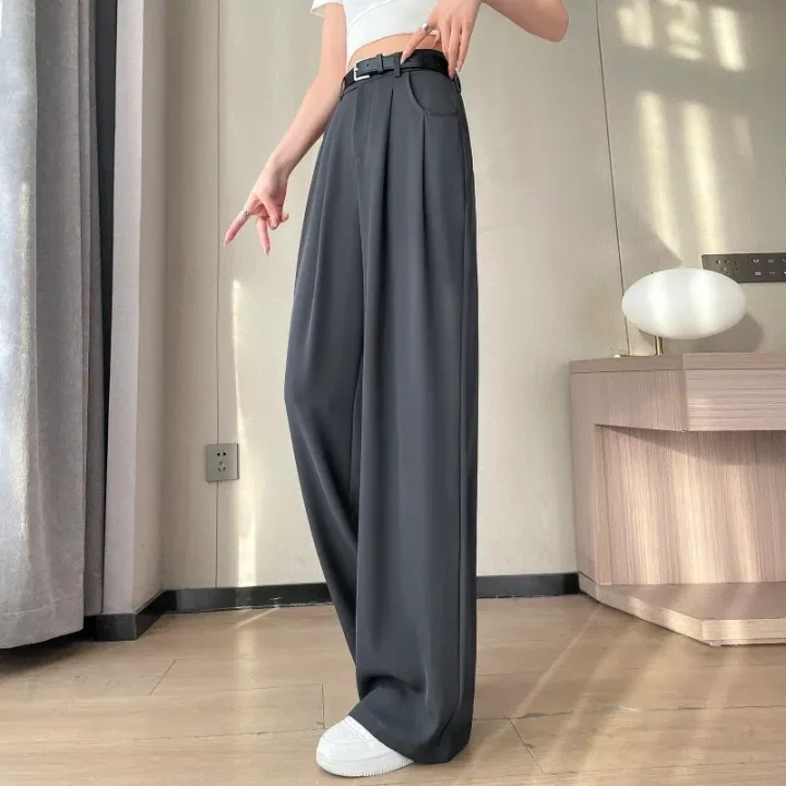 2025%20New%20Spring%20Summer%20Casual%20Loose%20Women's%20Wide%20Leg%20Full%20Length%20Pants%20High%20Waist%20Solid%20Female%20Elegant%20Straight%20Trousers%20-%20Image%205