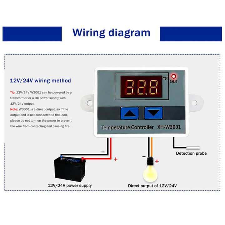 Humidity Control Switch Regulator + Humidity Sensor XH-W3005 Digital ...