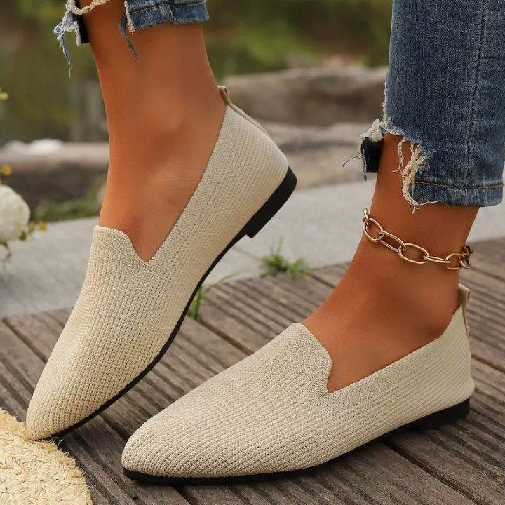 Women%20Solid%20Color%20Pointed%20Head%20Mesh%20Loafers%20Shallow%20Woman%20Soft%20Bottom%20Knit%20Ballet%20Flat%20Shoes%20Female%20Casual%20Slip%20on%20Boat%20Shoes%20-%20Image%205