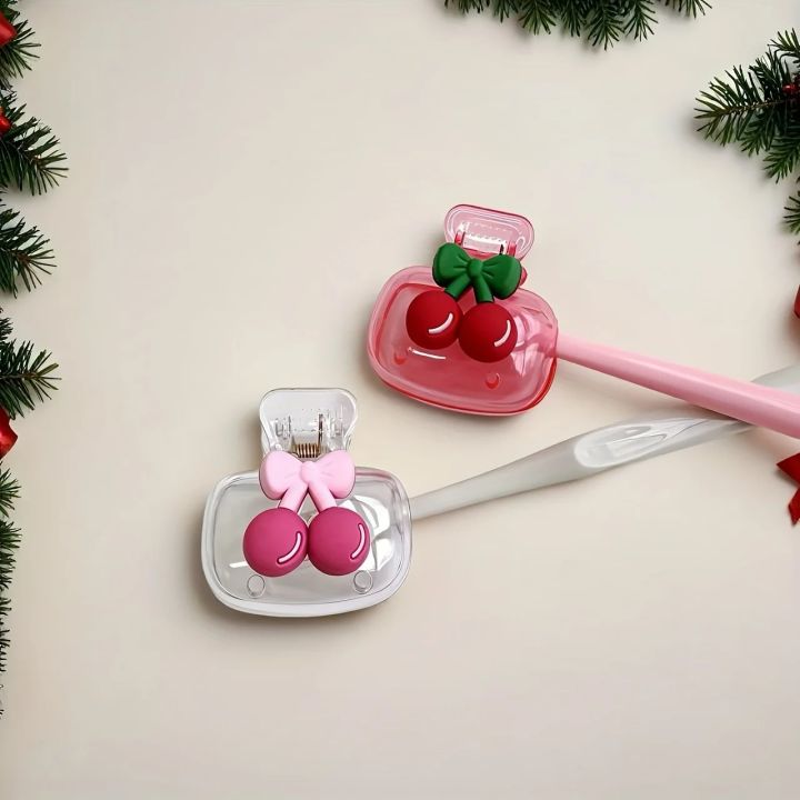 Cute%20Cherry%20Design%20Toothbrush%20Holder,%20Cherry%20Pattern,%20Protects%20Toothbrush%20Head,%20Features%20Dual%20Holes%20for%20Drainage%20and%20Ventilation%20-%20Image%204