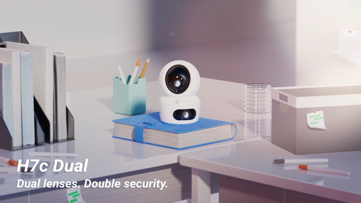 Ezviz by Hikvision H7C 4MP+4MP Dual Lens Wireless Wi-Fi IP Camera Indoor Pan/Tilt 2K+ Security CCTV Camera  Loud Noise Detection  Human Shape Detection  Color Night Vision  Two-Way Talk  Co-Detection Auto-Tracking  Supports Up to 512GB Storage