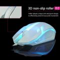 【Thriving】 Limei S1 E Sports LED Luminous Backlit Wired Mouse USB Wired For Desktop Mute Office Computer Gaming Mouse. 