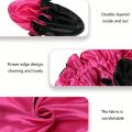 1pc Two Tone Satin Hat Silk Bonnet for Sleeping Satin Bonnets Double Layer Reversible Hair Cap Bonnet for Women Long Curly Braid. 