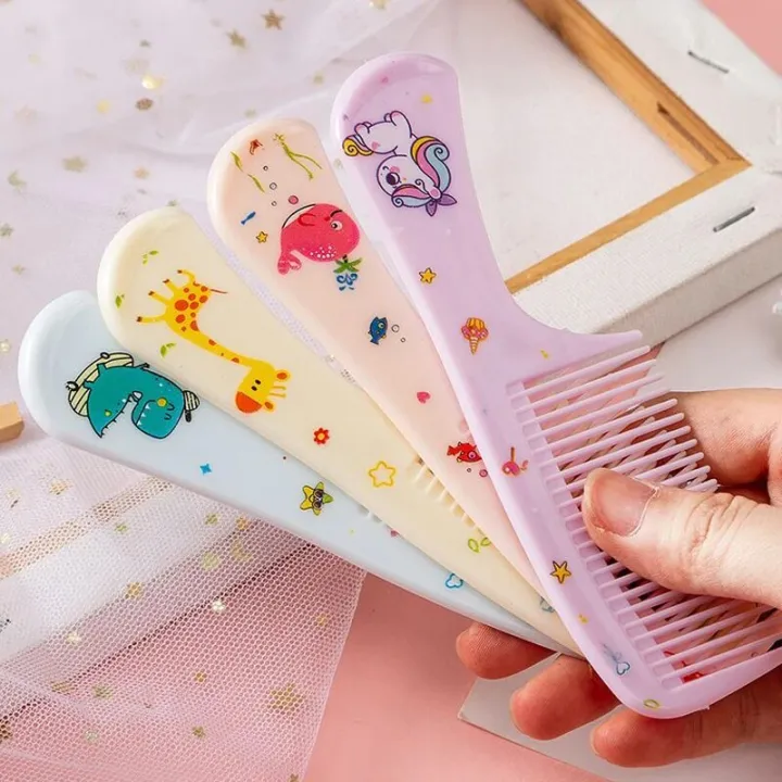 2Pcs%20Kids%20Hair%20Comb%20Set%20Cute%20Portable%20Anti-Static%20Plastic%20Hairdressing%20Comb%20For%20Girls%20Hair%20Comb%20Cartoon%20Baby%20Chil%20-%20Image%206