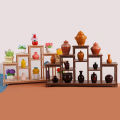 1Pcs Doll House Simulation Bogu Frame Model Miniature Living Room Storage Rack Display Cabinet Ornaments DIY Accessories.