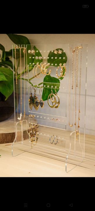 Jewellery%20Stand%20%20Necklaces%20and%20earrings%20%20Clear%20Acrylic%20Display%20Bracelet%20organizer%20-%20Image%202