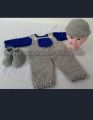 WOOLEN DRESS FOR BABY BOYS / CROCHET DRESS FOR BOYS / WINTER BOYS DRESSING / NEWBORNS CROCHET DRESSING / BABY SUIT / DRESS SET FOR BOYS. 