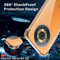 For Realme Narzo 60 5G Shockproof Bumper Case with Clear Soft TPU Protective Phone Cover Anti-Scratch.