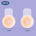2 Pieces/Set of Circular Flower Shaped Women's Silicone Pull-Up Chest Patch Ultra-Thin Anti Convex Solid Adhesive Chest Patch. 