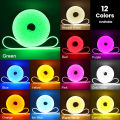 DC 12V 24V LED Neon Strip Light Neon Sign Waterproof Silicone Rope Lights Flexible Lamp Home Decoration with 2pin Wire 9 Colors. 