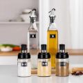 5pc set Glass oil bottle and seasoning bottle with lid kitchen gadgets.. 