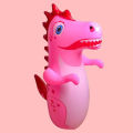 Kids Tumbler Inflatable Standing Punching Boxing Bag Air Stuffed Dinosaur Children Beach Activity Supply Family Party Toy. 