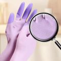 Silicone Dishwashing Cleaning Gloves Kitchen Supplies Anti Slip Convenient Long Dishwashing Gloves Reusable Durable Household.