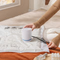 Folding Compressed Bag Electric Pump Mini Vacuum Sealer Machine Space Saver For Blankets Clothes Pillows Organizer Reusable. 