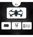 F187 Dual HD Camera Drone Obstacle Avoidance Optical Mini Quadcopter Drone With HD Lens Real Time Map & App Control For All Ages Double Battery.