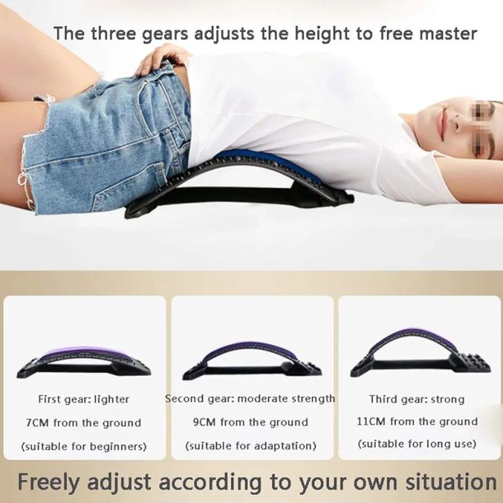 AOSRI%20Multi-Level%20Back%20Stretching%20Device,%20Curved%20Stretching%2088%20Massage%20Points%20Lying%20and%20Sitting%20Dual-Use%203-Level%20Adjustable%20Magnet%20Therapy%20Improve%20Hunchback%20Relieve%20Pain%20Black+Purple%20-%20Image%204
