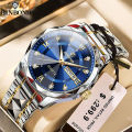 BINBOND Top Brand Luxury Man Wristwatch Waterproof Luminous Date Week Men Watches Stainless Steel Quartz Men's Watch Male reloj. 