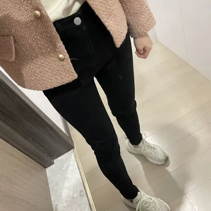 Women%20Thermal%20Skinny%20Jeans%20Mom%20Winter%20Warm%20Plush%20Stretch%20Jeans%20Lady%20Fleece%20Snow%20Denim%20Pants%20Student%20Pencil%20Straight%20Leg%20Trousers%20-%20Image%206